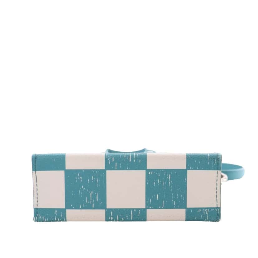 Louis Vuitton Damier Checkerboard Sac Plat XS Blue Leather Very good condition - Box View