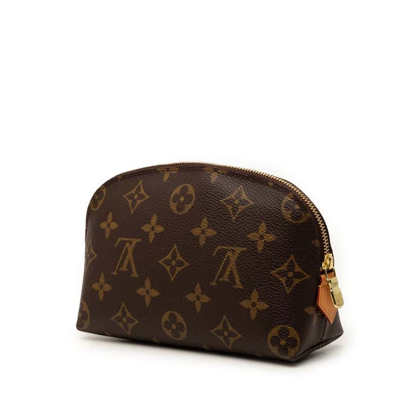 Louis Vuitton Monogram Cosmetic Pouch PM Brown Very good condition - Back View