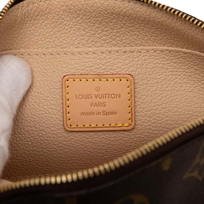 Louis Vuitton Monogram Cosmetic Pouch PM Brown Very good condition - Box View