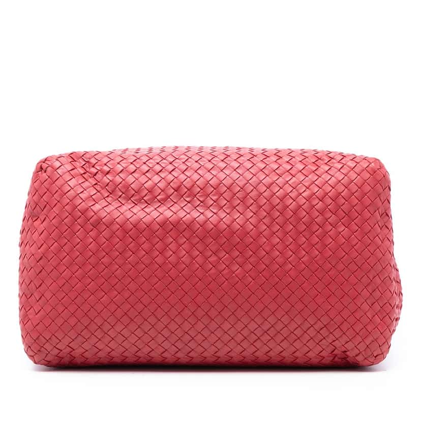 Bottega Veneta Large Nappa Intrecciato Cesta Tote Red Leather Very good condition - Inside View
