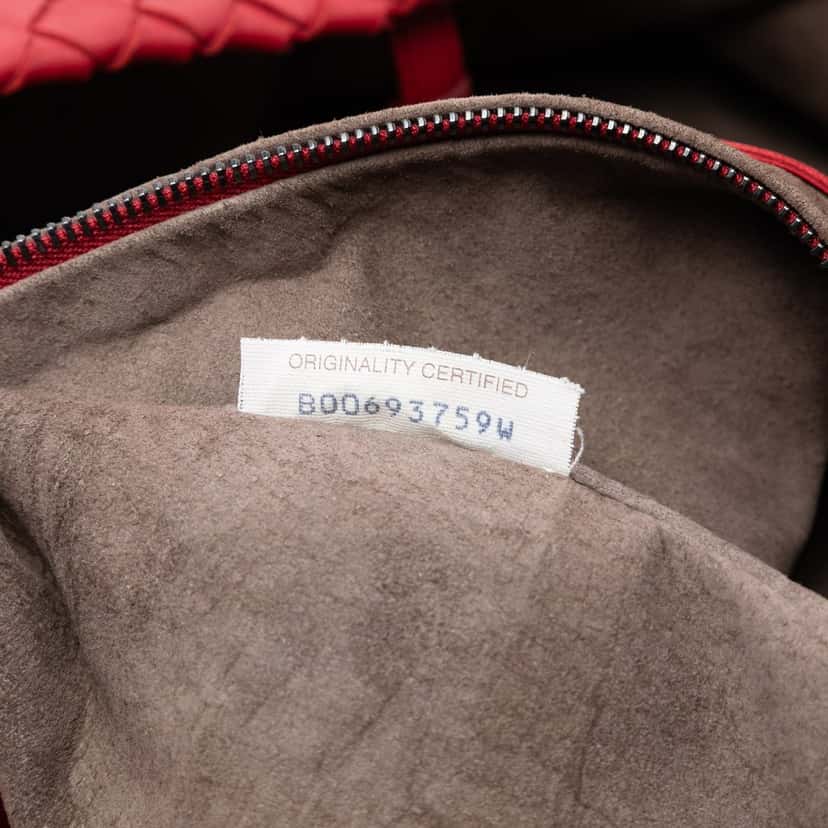 Bottega Veneta Large Nappa Intrecciato Cesta Tote Red Leather Very good condition - Box View