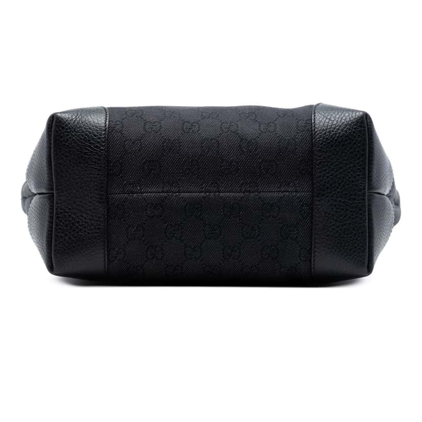 Gucci GG Denim Charm Tote Black Very good condition - Inside View