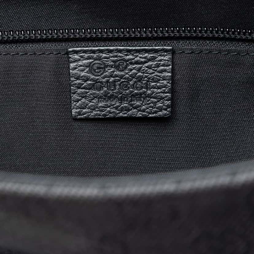 Gucci GG Denim Charm Tote Black Very good condition - Box View