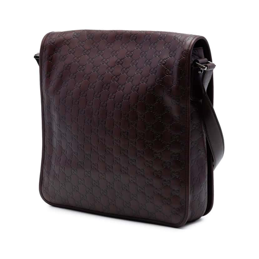 Gucci Guccissima Crossbody Brown Leather Very good condition - Back View