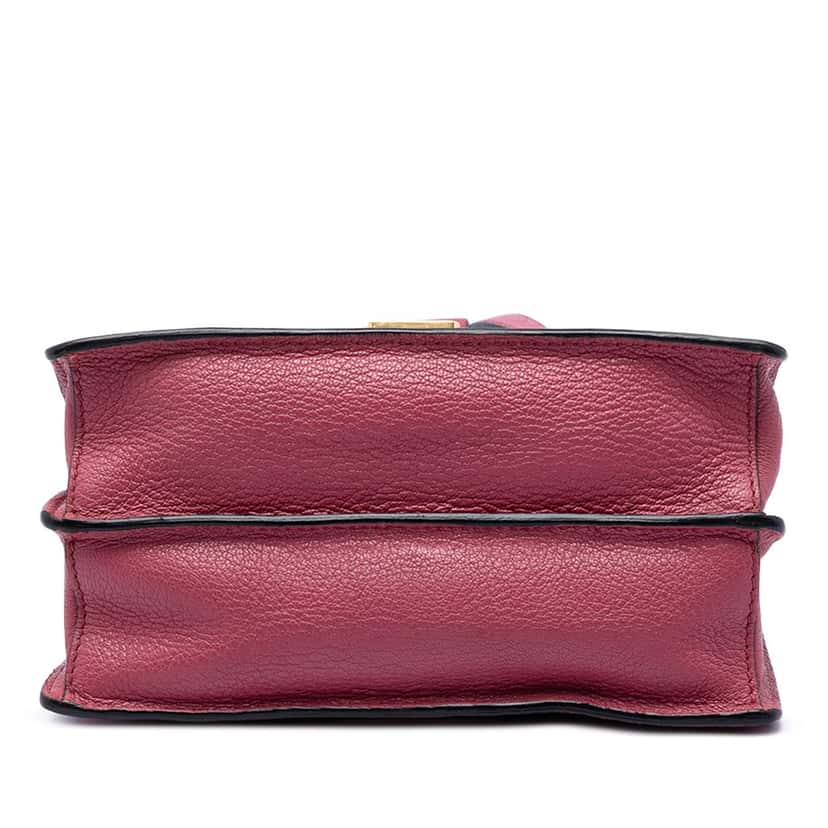 Miu Miu Goatskin Madras Crossbody Red Leather Very good condition - Inside View