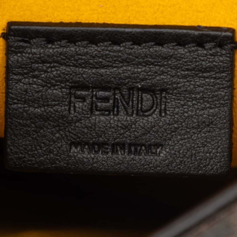 Fendi Zucca Coated Canvas Phone Holder Crossbody Brown Very good condition - Box View