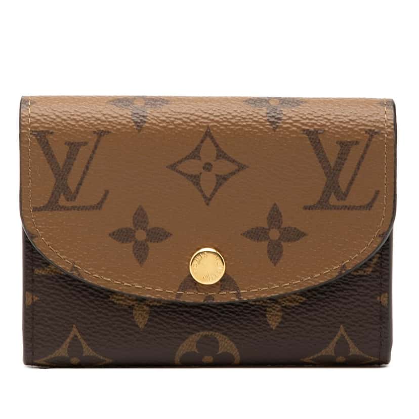Louis Vuitton Monogram Reverse Rosalie Coin Purse Brown Very good condition - Front View