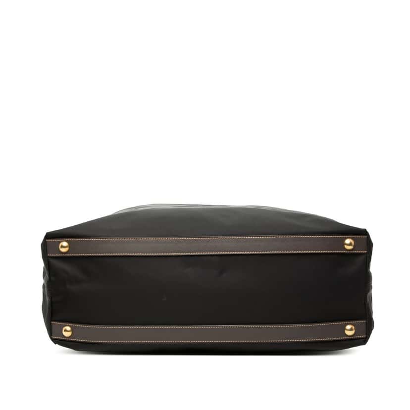 Prada Saffiano Trimmed Tessuto Satchel Black Very good condition - Inside View