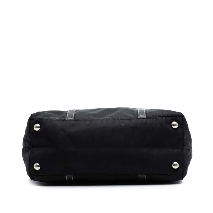 Prada Saffiano Trimmed Tessuto Tote Black Very good condition - Inside View
