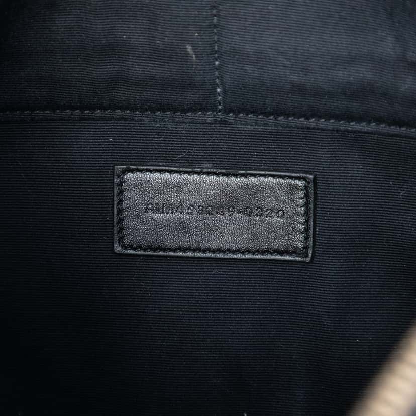 Saint Laurent Grain De Poudre Monogram Monochrome iPad Case Black Leather Very good condition - Box View