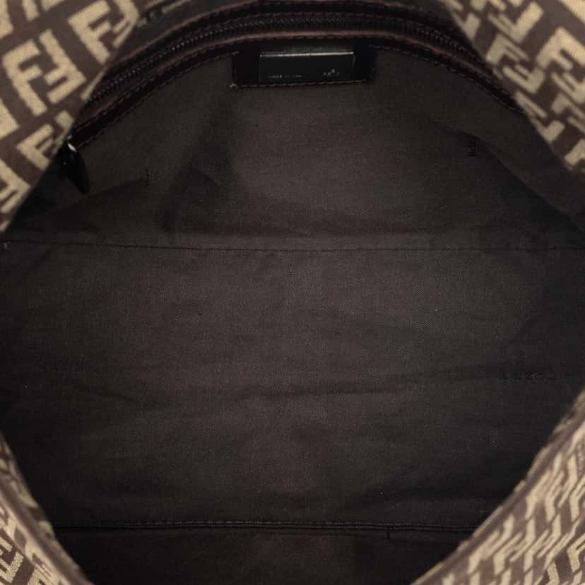 Fendi Zucchino Canvas Mamma Forever Brown Good condition - Model View