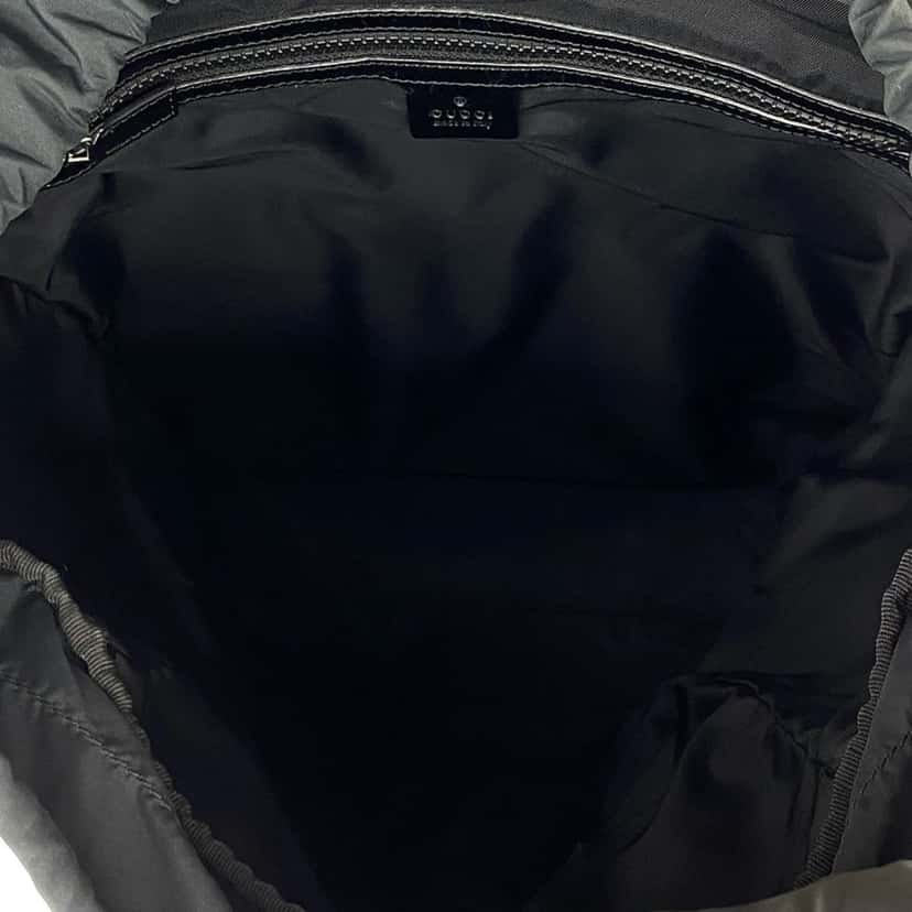 Gucci Canvas Techno Web Animalier Backpack Black Very good condition - Model View