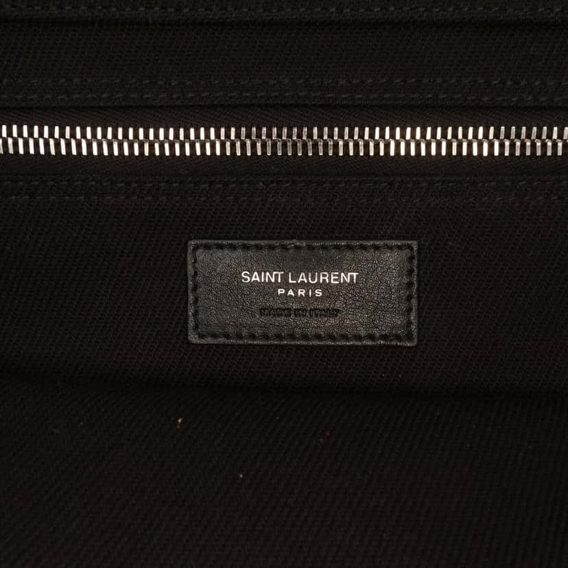 Saint Laurent Canvas Rive Gauche North South Tote Black Very good condition - Box View