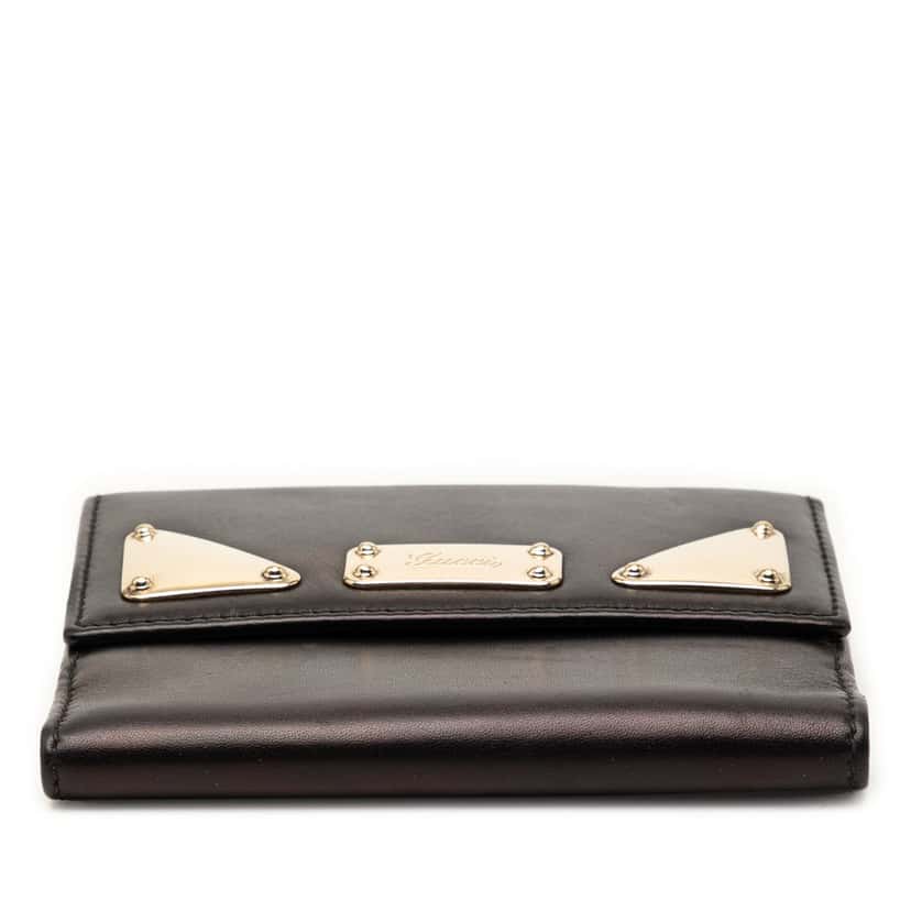 Gucci Calfskin Indy Bifold Wallet Black Leather Very good condition - Inside View