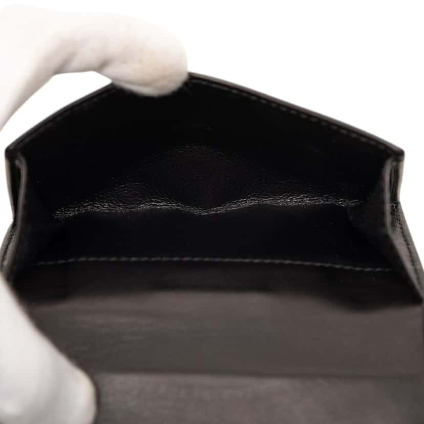 Gucci Calfskin Indy Bifold Wallet Black Leather Very good condition - Box View