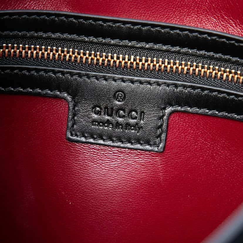 Gucci Small Calfskin Web Jackie 1961 Crossbody Black Leather Very good condition - Box View