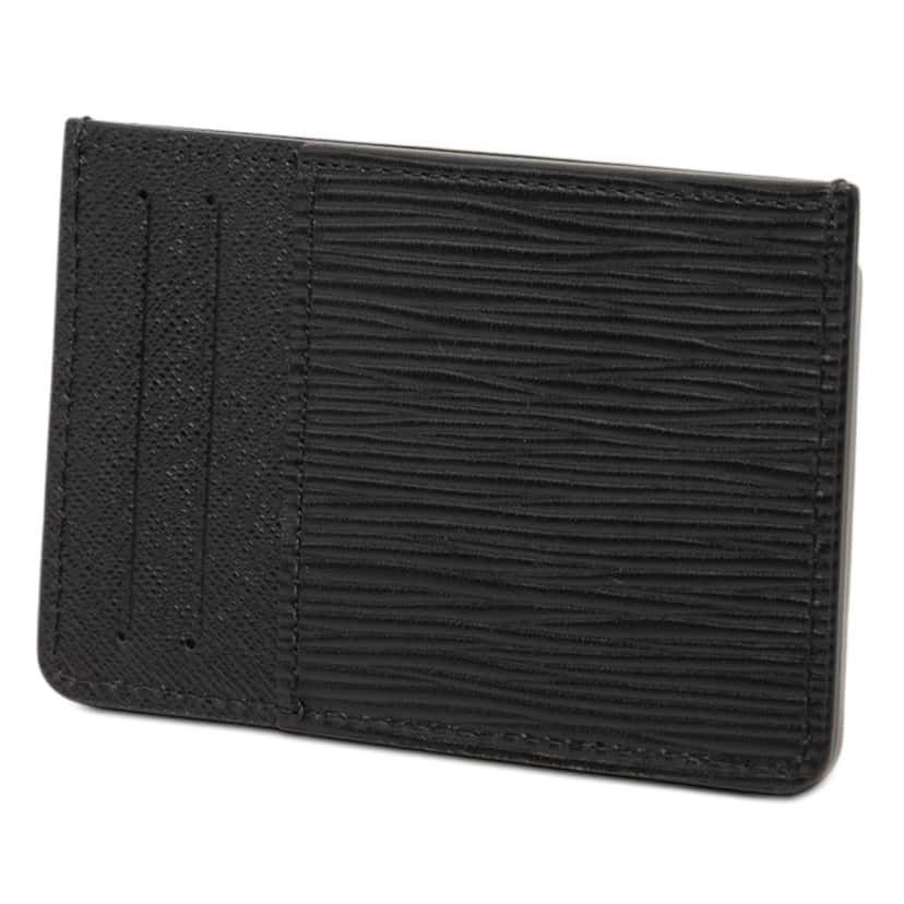 Louis Vuitton Epi Neo Porte Cartes Card Holder Black Leather Very good condition - Back View