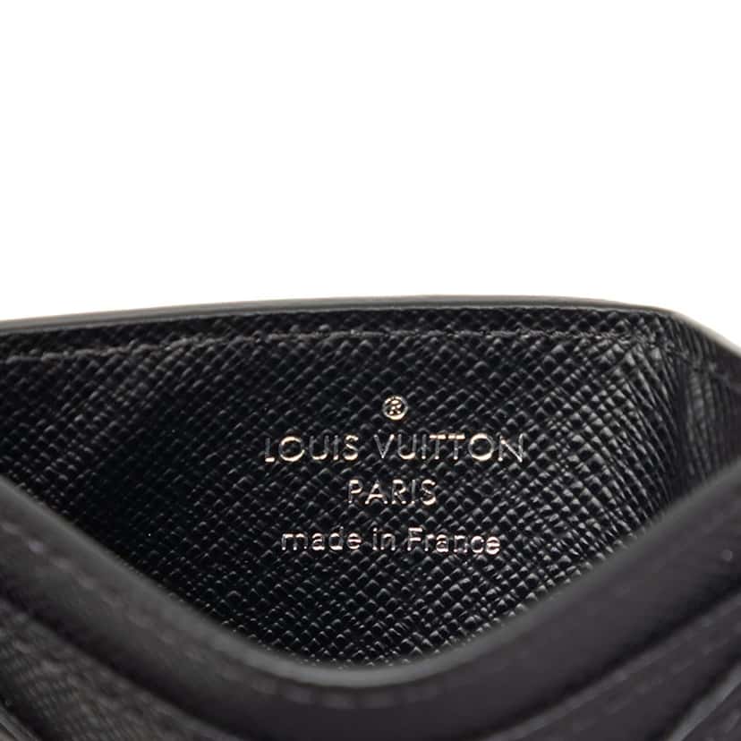 Louis Vuitton Epi Neo Porte Cartes Card Holder Black Leather Very good condition - Box View