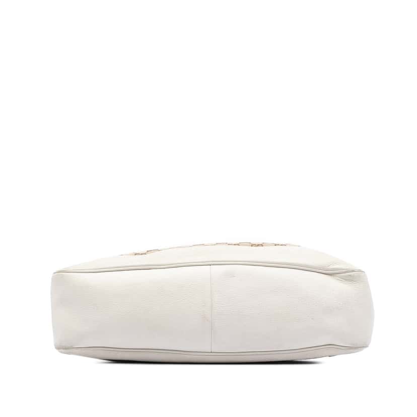 Gucci GG Canvas Bamboo Diana Satchel Beige Very good condition - Inside View