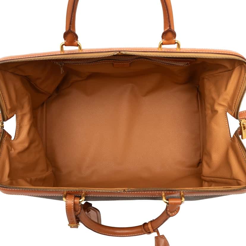 Celine Macadam Coated Canvas Travel Bag Brown Very good condition - Model View