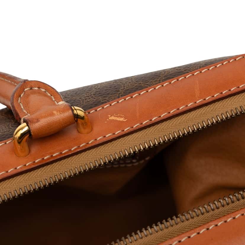 Celine Macadam Coated Canvas Travel Bag Brown Very good condition - Box View