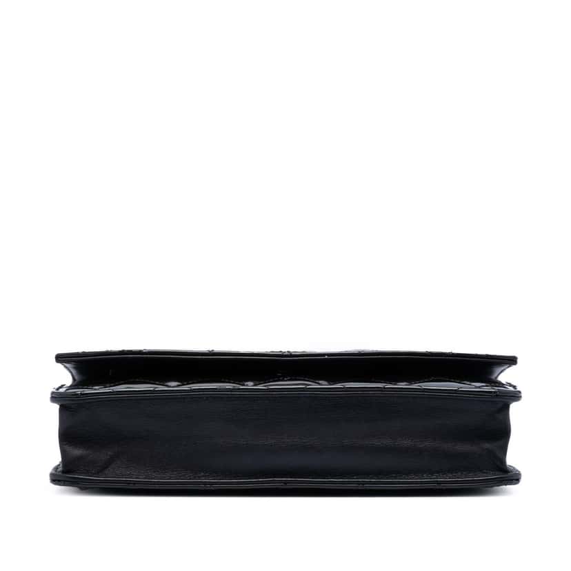 Chanel CC Quilted Patent Brilliant Wallet On Chain Black Leather Very good condition - Inside View