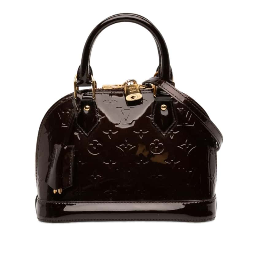 Louis Vuitton Monogram Vernis Alma BB Purple Leather Very good condition - Front View