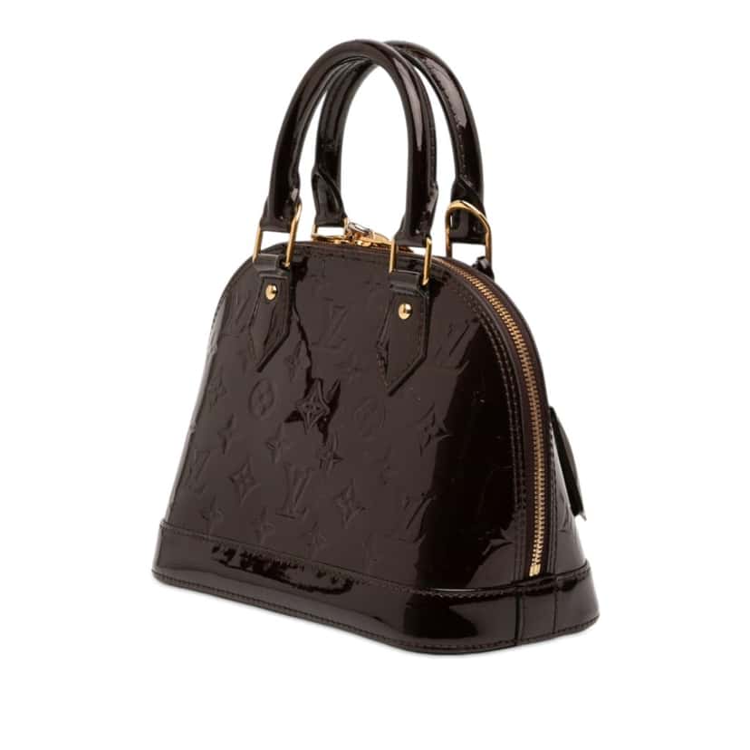 Louis Vuitton Monogram Vernis Alma BB Purple Leather Very good condition - Back View