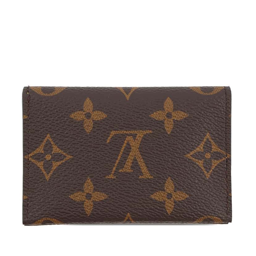 Louis Vuitton Monogram Envelope Business Card Holder Brown Very good condition - Front View