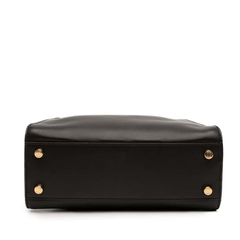 Fendi Medium Leather Peekaboo Iconic Essentially Satchel Black Leather Very good condition - Inside View