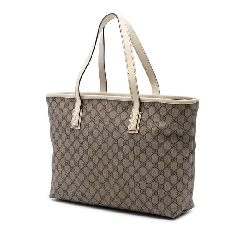 Gucci GG Supreme Joy Tote Beige Very good condition - Back View