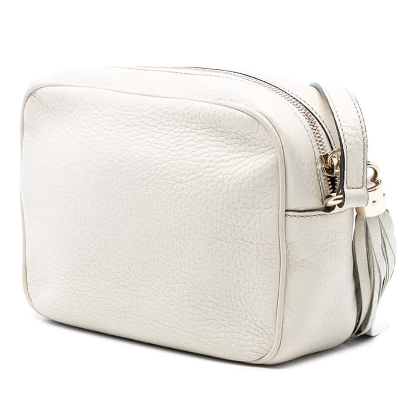 Gucci Leather Soho Disco Crossbody White Leather Very good condition - Back View