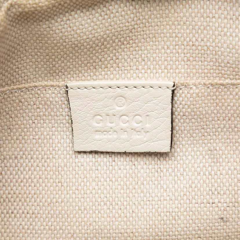 Gucci Leather Soho Disco Crossbody White Leather Very good condition - Box View