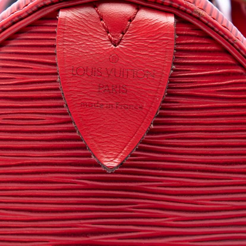 Louis Vuitton Epi Speedy 30 Red Leather Never worn, with tag - Box View