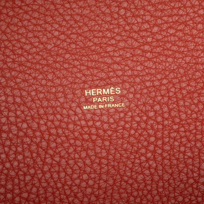 Hermès Clemence Picotin Lock 22 Red Leather Very good condition - Box View