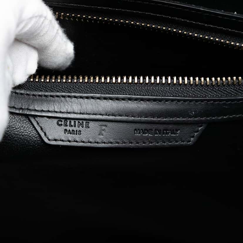 Celine Mini Tricolor Canvas and Leather Luggage Tote White Very good condition - Box View