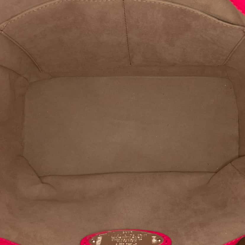 Fendi Leather and Shearling Selleria Anna Satchel Pink Leather Very good condition - Model View
