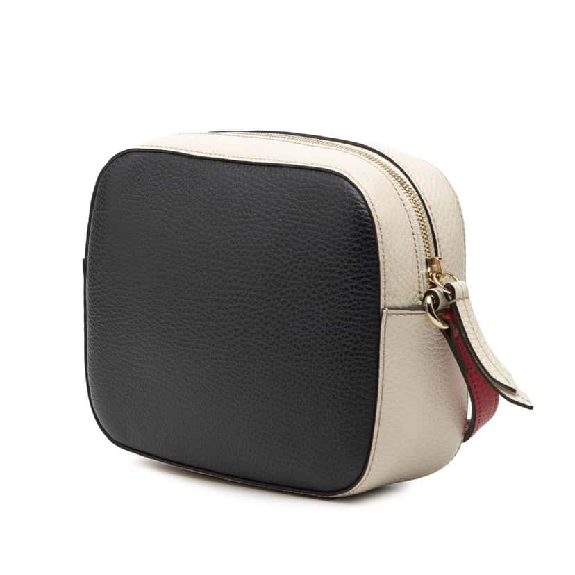 Gucci Small Tricolor Leather Soho Disco Crossbody Black Leather Very good condition - Back View