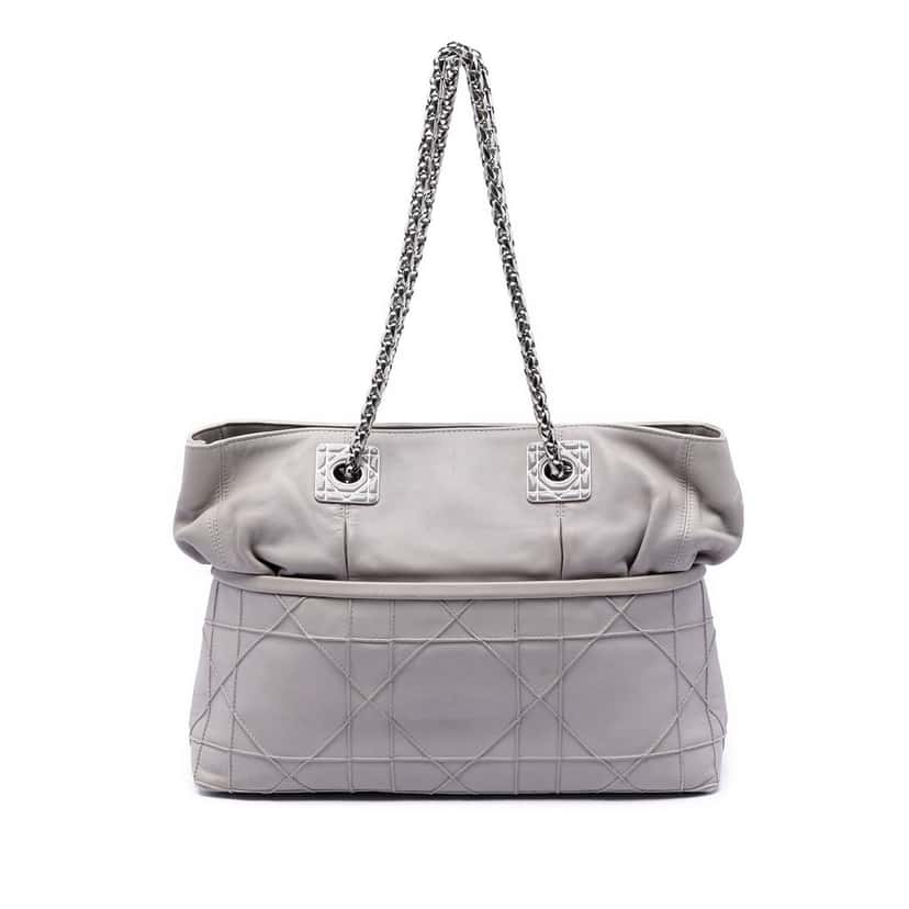 Dior Lambskin Cannage Granville Chain Tote Other Leather Very good condition - Front View