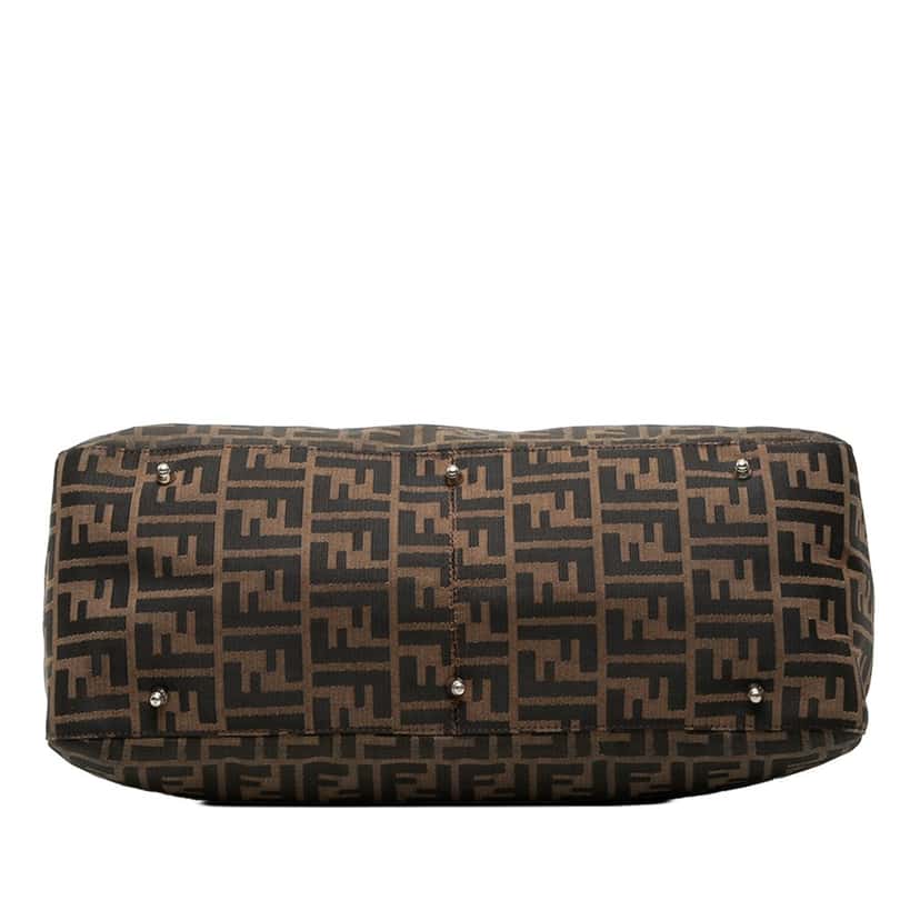 Fendi Large Zucca Canvas Twins Tote Brown Very good condition - Inside View