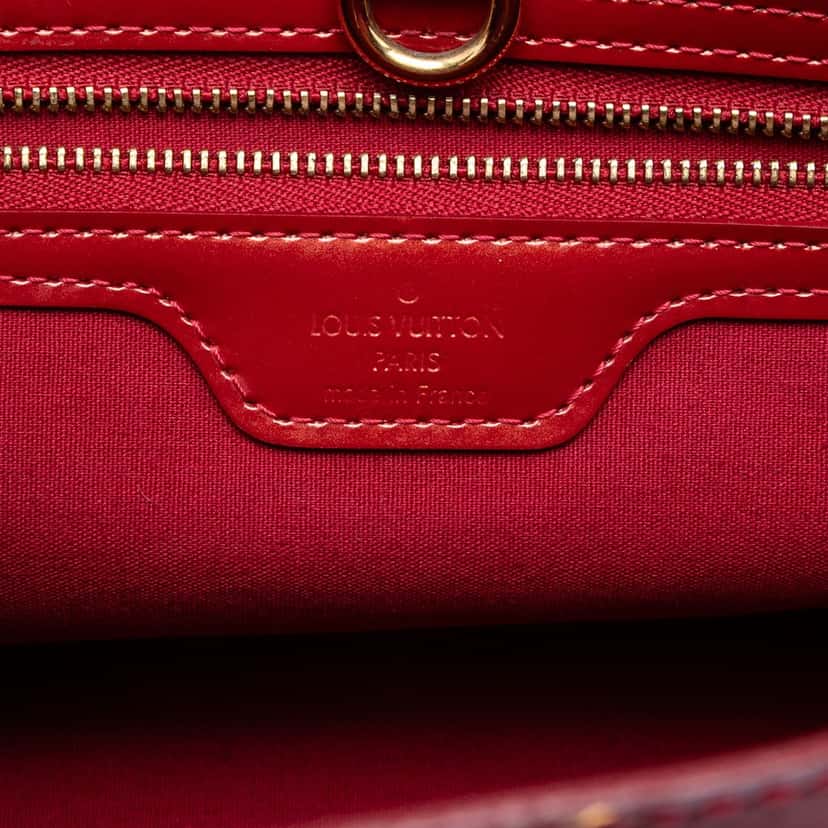 Louis Vuitton Monogram Vernis Wilshire PM Red Leather Very good condition - Box View