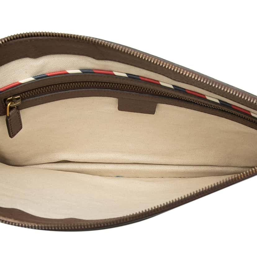 Gucci GG Supreme Web Courrier Messenger Bag Beige Very good condition - Model View