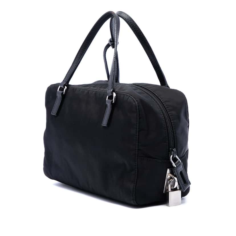 Prada Tessuto Beaded Handbag Black Very good condition - Back View