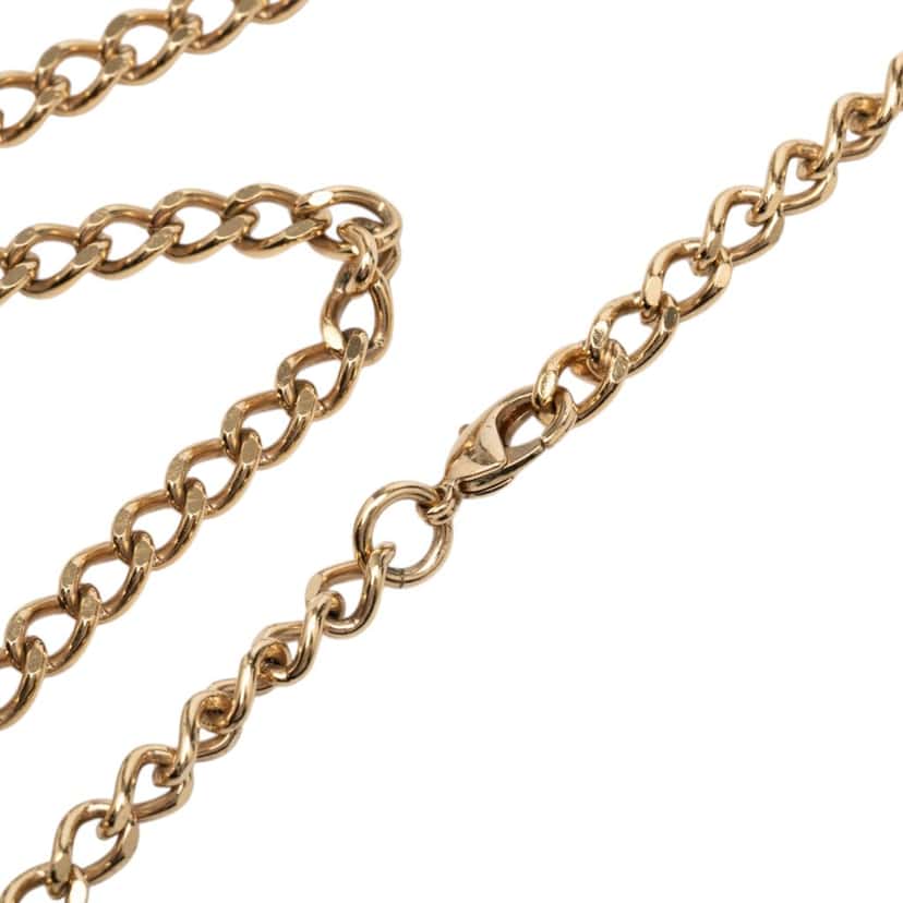 Chanel CC Gold Plated Strass Scissor Pendant Necklace Gold Metal Very good condition - Box View