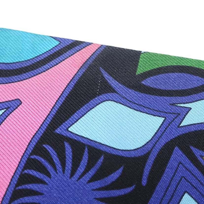 Hermès Folklore Silk Twilly Scarf Black Very good condition - Inside View