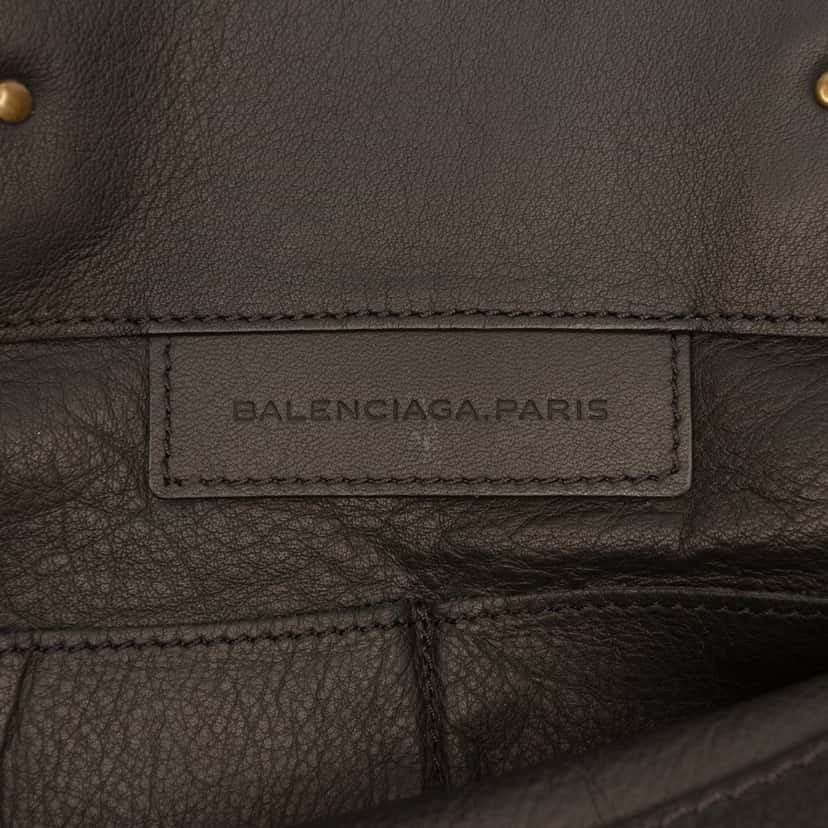 Balenciaga Calfskin Papier A6 Tote Black Leather Very good condition - Box View
