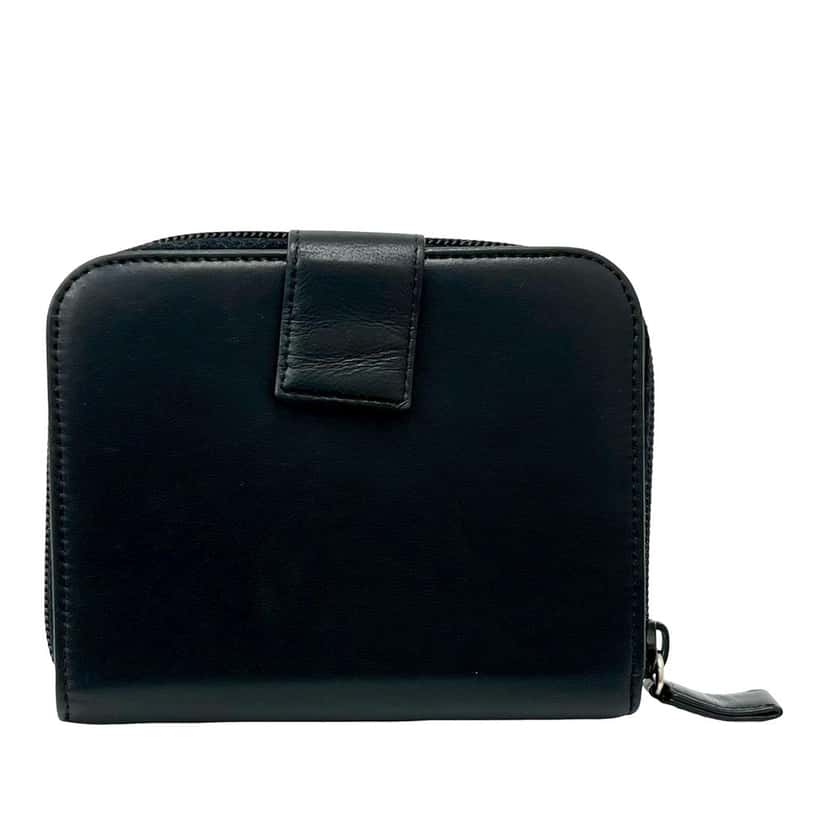 Prada Leather Bifold Small Wallet Black Leather Very good condition - Back View