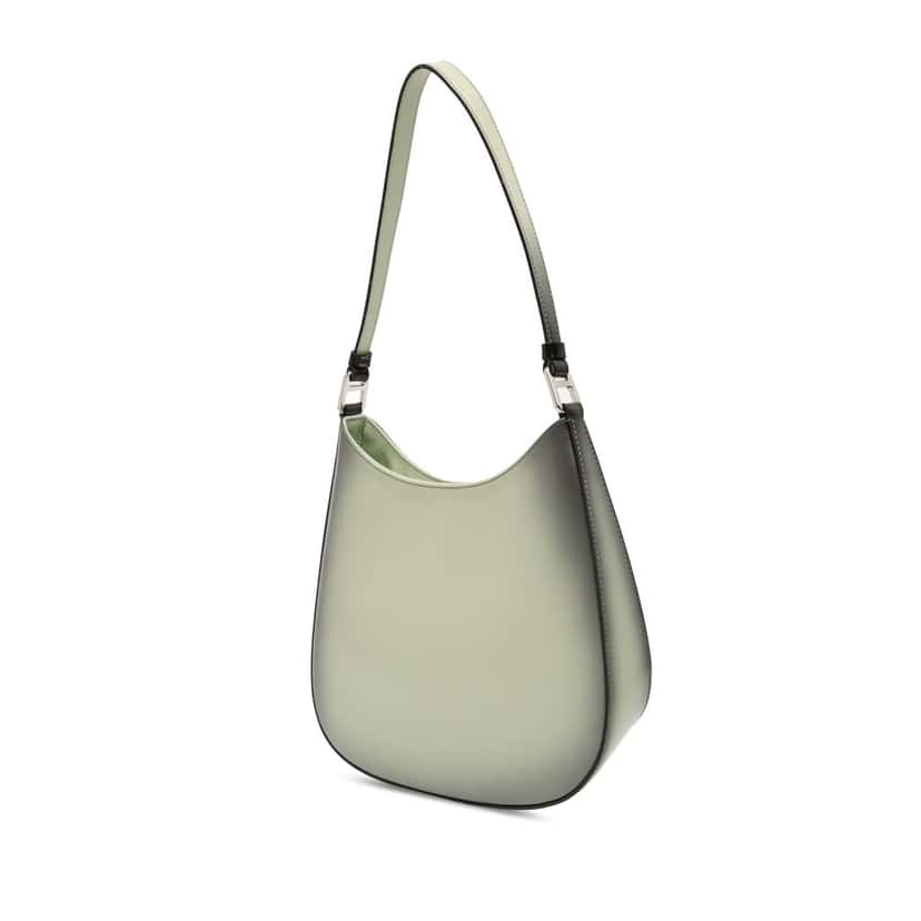 Prada Gradient Spazzolato Cleo Shoulder Bag Green Leather Very good condition - Back View