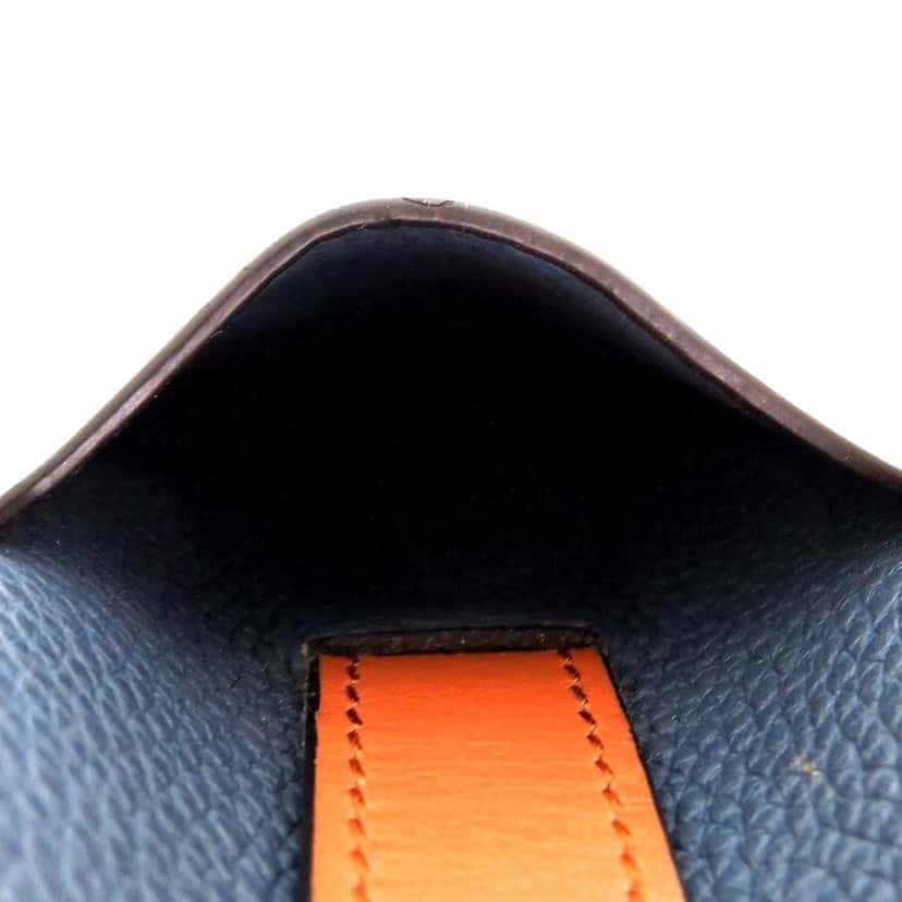 LOEWE Bicolor Grained Calfskin Gate Pocket Crossbody Blue Leather Very good condition - Box View