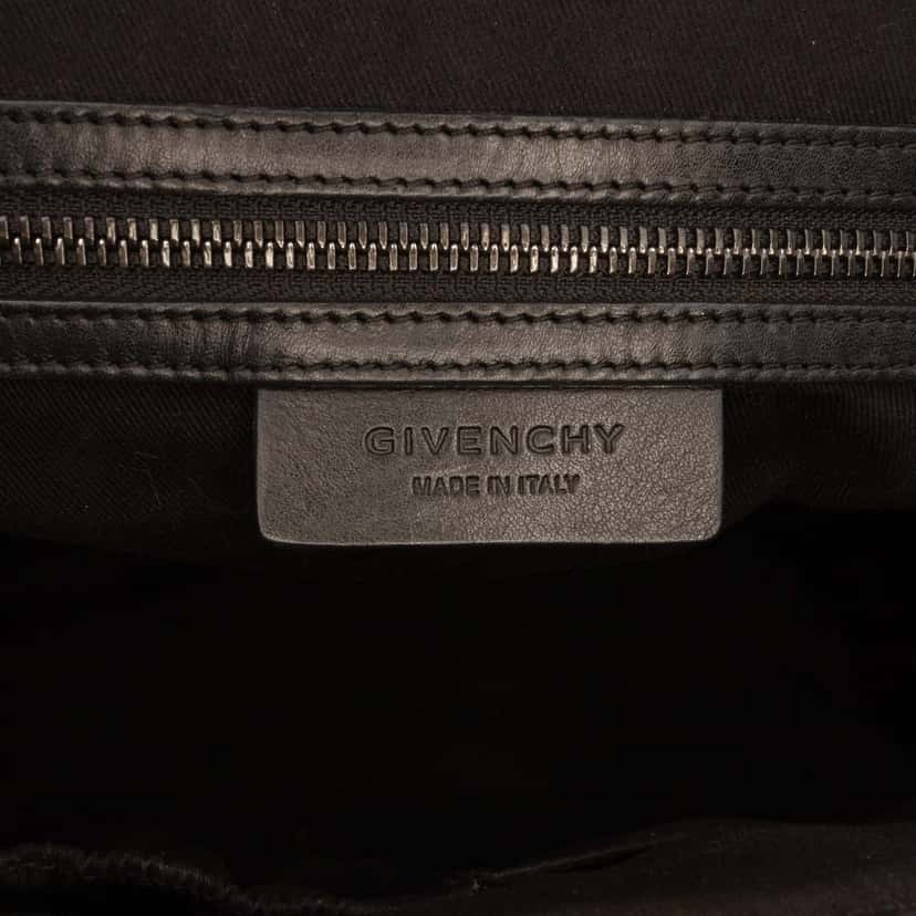 Givenchy Medium Croc Embossed Leather Antigona Satchel Black Leather Very good condition - Box View
